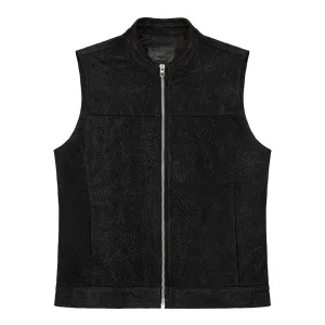 APALACHE LEATHER VEST - MIDNIGHT BLACK