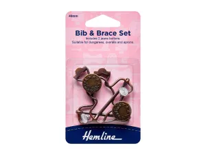 Bib and Brace Clasp Set: 40mm