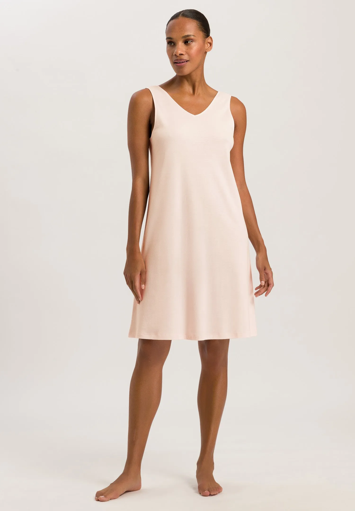 Emma Silk Accented Cotton Tank Nightgown | Morning Glow 74920-1348