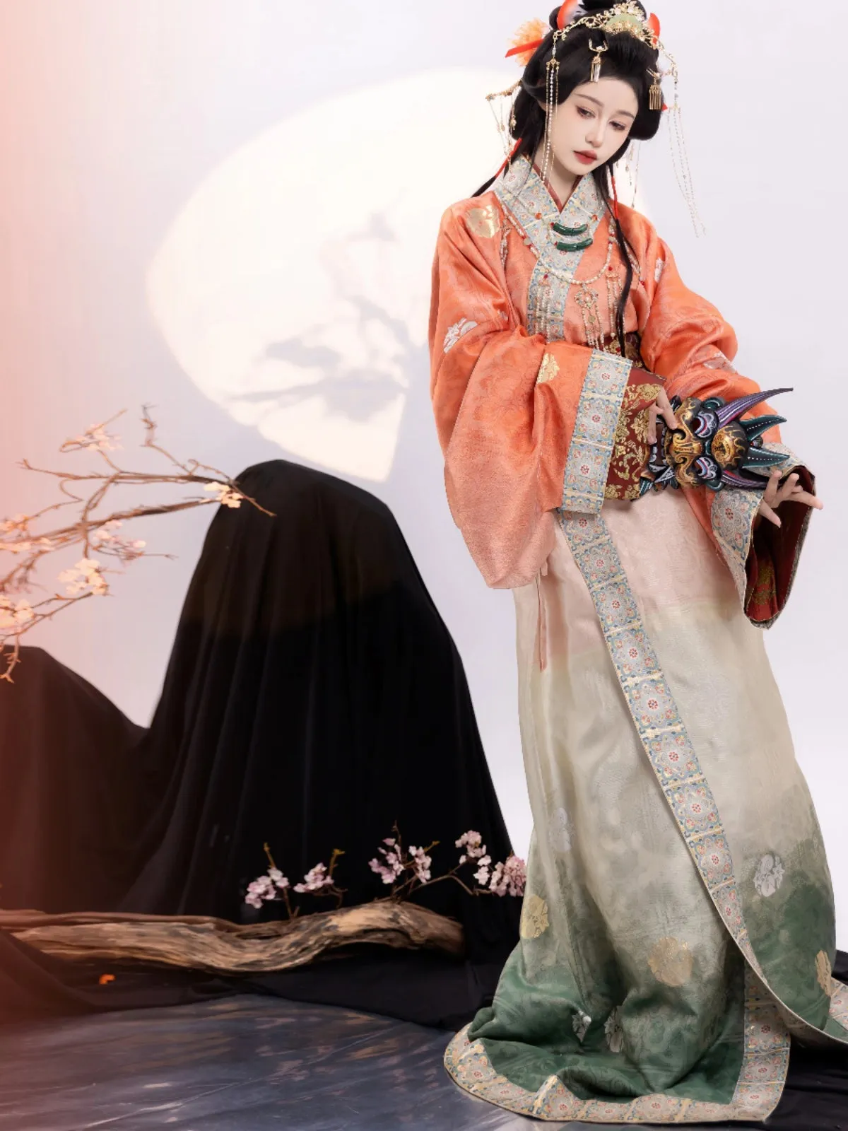 Han Dynasty Hanfu, Straight Hem Robe, Fanta Sprite 芬达雪碧 (Preorder)