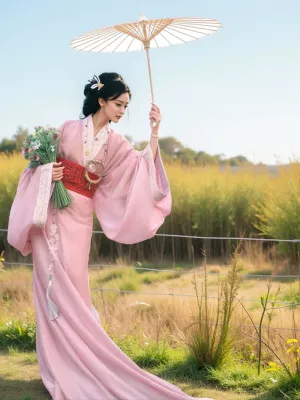 Han Dynasty Hanfu, Straight Hem Robe, Fluttering Fairy