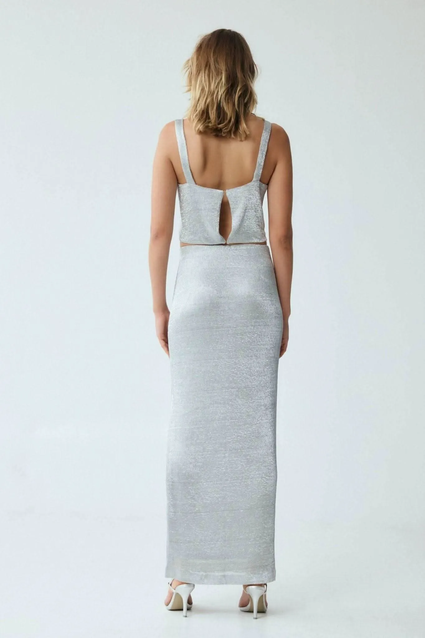 Heavy Metal Knit Maxi Skirt