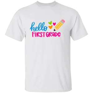 Hello First  Grade Youth 100% Cotton T-Shirt