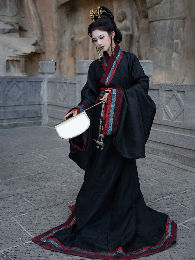 Historically Accurate Han Dynasty Hanfu, Straight Hem Robe, Moment 须臾