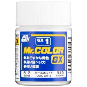 Mr. Hobby GX1 Mr. Color GX Gloss Cool White Lacquer Paint 18ml