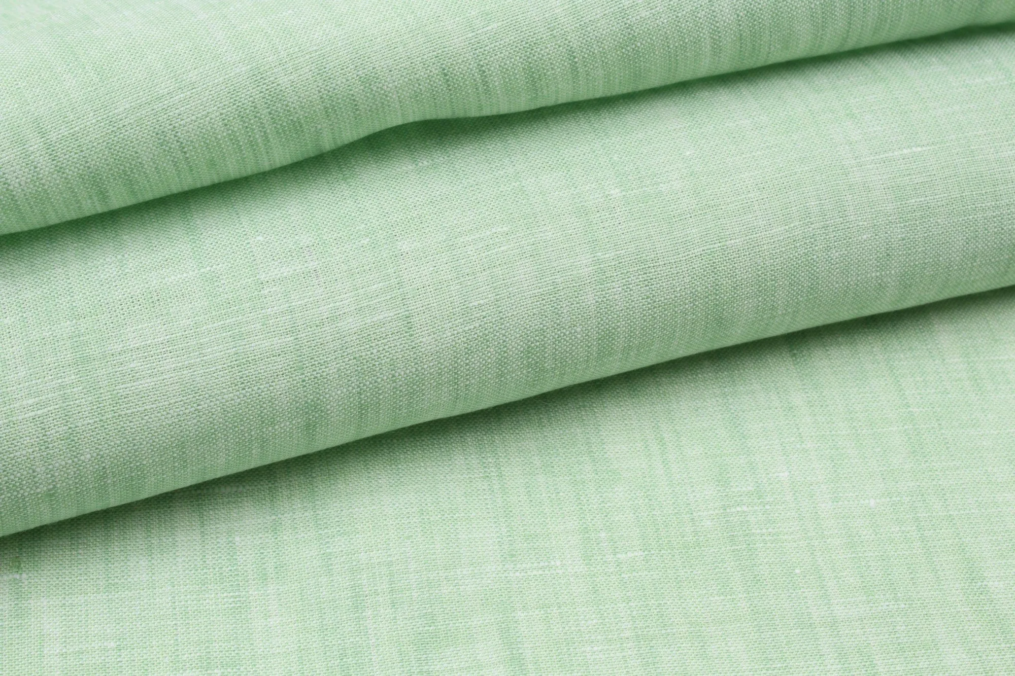 Premium Light-weight Linen - Yarn dyed - Green (Remnant)