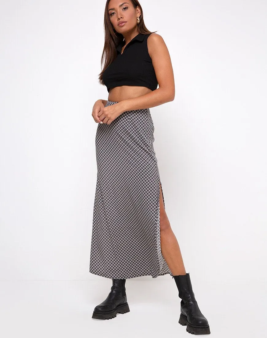 Sayan Skirt in Check It Out Black