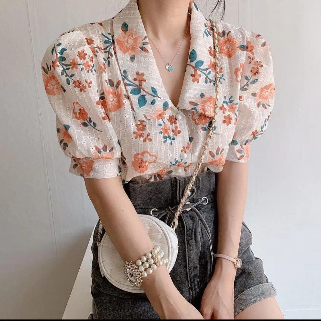 Susan Floral Blouse